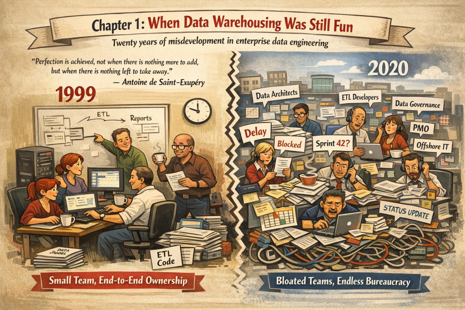 Data Warehouse of Horrors: 20 Years of Watching Smart People Build Stupid Things