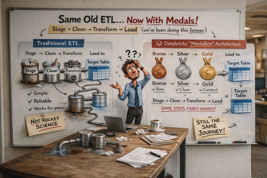 The Medallion Architecture Is Not New. We Just Called It Something Else. 2 medal