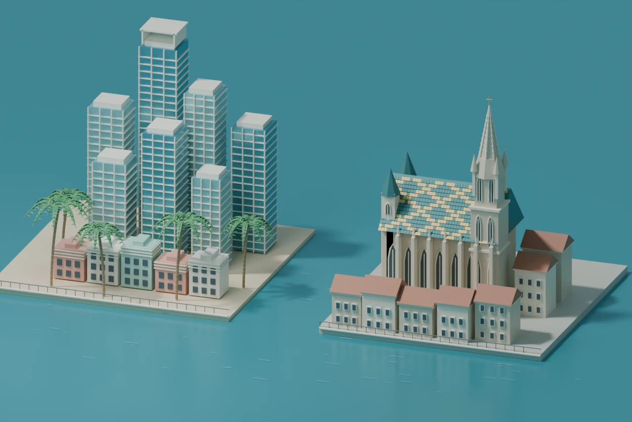Home 4 Stylized waterfront architecture combining Vienna and Florida